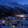 Night at the village of Saas-Fee