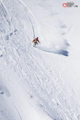 Snowboard mujeres en Freeride Xtreme Verbier 2015.  Fotógrafo: D.Carlier   Rider: Estelle Balet
