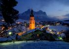 Imagen invernal de Alpe di Suisi
