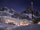 Maravillosa imagen nocturna de la zona de Alta Badia 