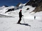 Preparado para bajar por la pista de esquí de La Jungfrau, imagen tomada por Lugares de Nieve el 22 de agosto del 2013