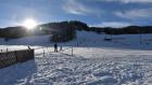 Día soleado de esquí en Mont Gibloux