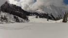 Paisaje nevado en Montreux Rochers de Naye