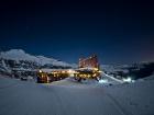 Imagen nocturna de Valle Nevado, imagen gentileza de Valle Nevado Resort