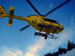 Rescate con helicóptero esquí fuera pista en Port del Comte