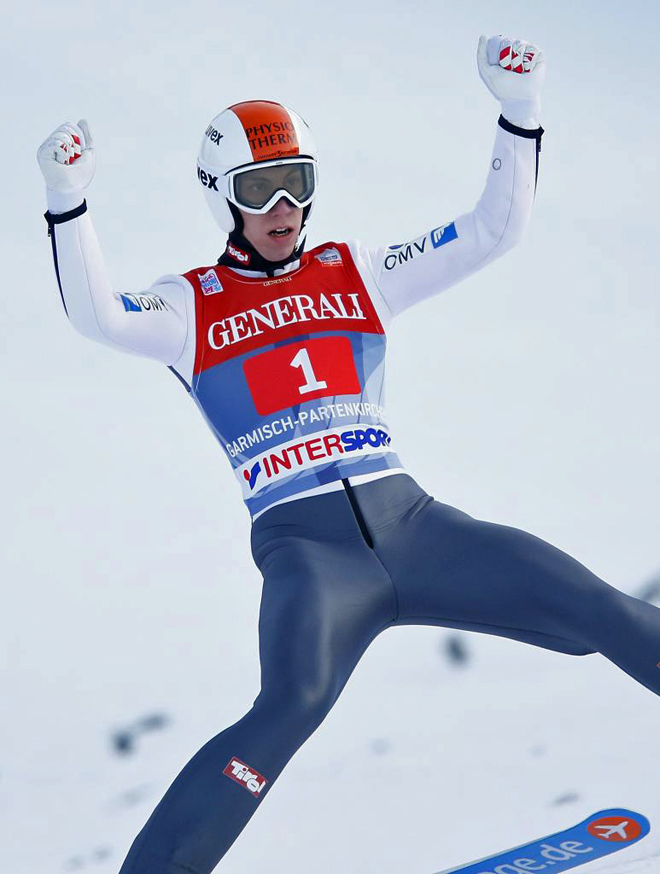 El austriaco Thomas Diethart campeón en Garmisch-Partenkirchen (Alemania) en la Copa del Mundo de saltos de esquí nórdico