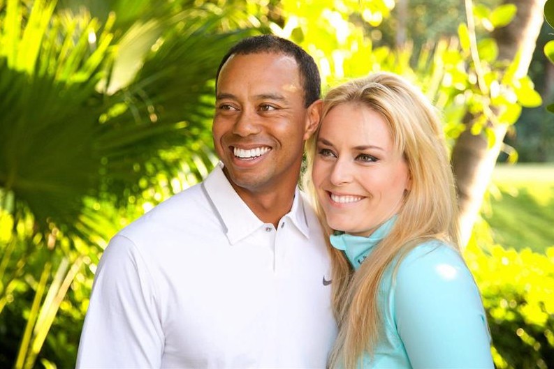 Lindsey Vonn y Tiger Woods, una historia de amor en blanco y negro