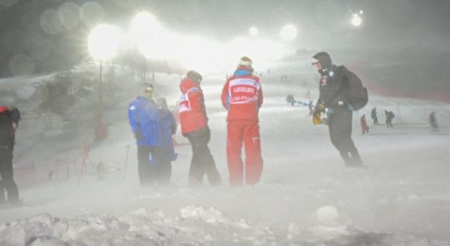 Una tempestad de viento obliga a cancelar el slalom masculino de Val d'Isère